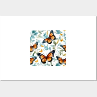 Monarch Butterflies Watercolor 13 Posters and Art